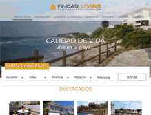 Tablet Screenshot of fincasliving.com
